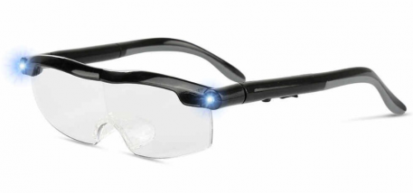Zvětšovací brýle s LED světlem